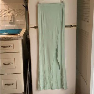 Long wrap style skirt by Tobi